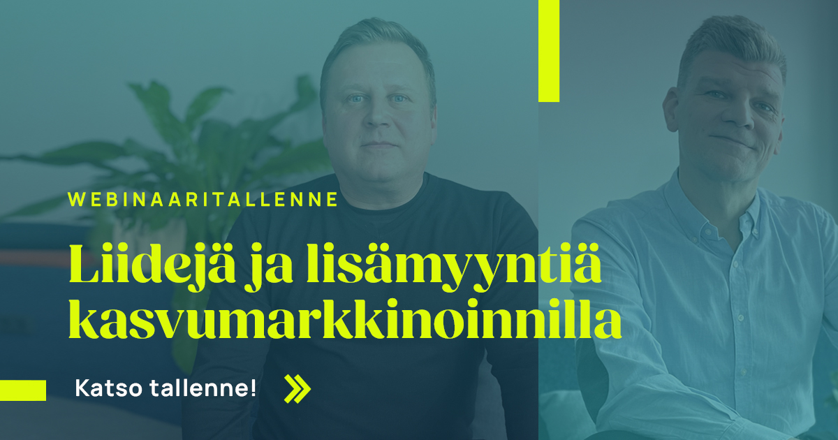 Webinaaritallenne: liidejä ja lisämyyntiä kasvumarkkinoinnilla