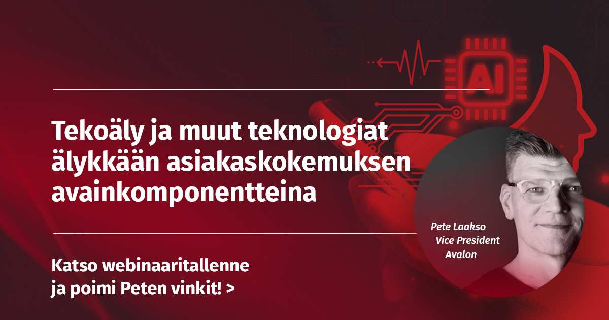 Tekoäly ja muut teknologiat älykkään asiakaskokemuksen avainkomponentteina